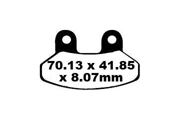 Set of EBC brake pads City and Road use SFAC306