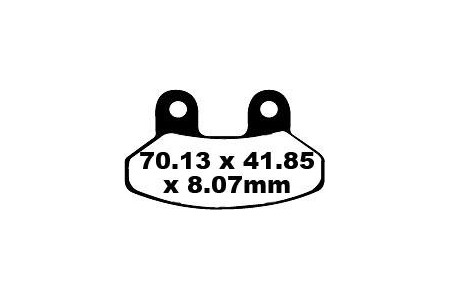 Set of EBC brake pads City and Road use SFAC306