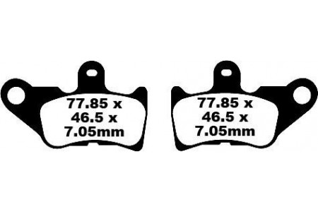 Set of EBC brake pads City and Road use SFA336