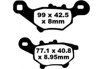 Set of EBC brake pads City and Road use SFA384