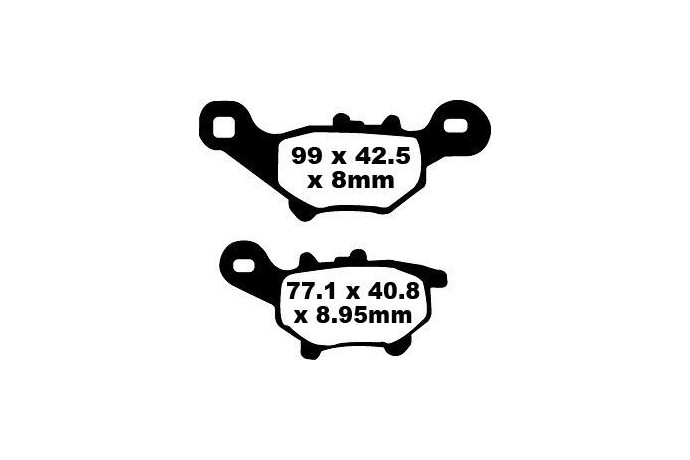 Set of EBC brake pads City and Road use SFA384 Set of EBC brake pads City and Road use SFA384