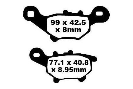 Set of EBC brake pads City and Road use SFA384