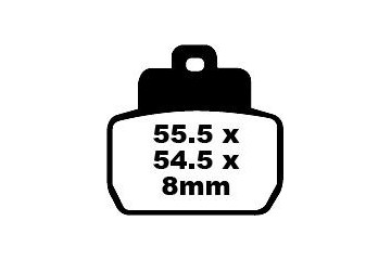 Set of EBC brake pads City and Road use SFA425HH
