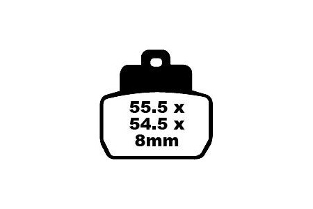 Set of EBC brake pads City and Road use SFA425HH
