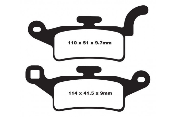 Set of EBC brake pads City and Road use SFAC492 Set of EBC brake pads City and Road use SFAC492