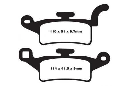Set of EBC brake pads City and Road use SFAC492