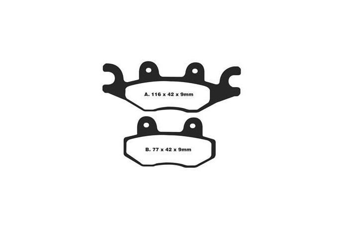 Set of EBC brake pads City and Road use SFA484 Set of EBC brake pads City and Road use SFA484