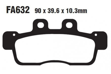 Set of EBC brake pads City and Road use SFA632