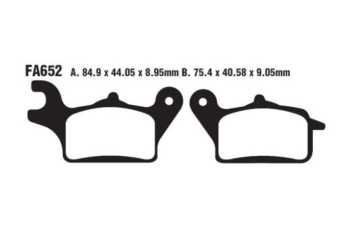 Set of EBC brake pads City and Road use SFA652 Set of EBC brake pads City and Road use SFA652