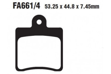 Set of EBC brake pads City and Road use SFA661/4
