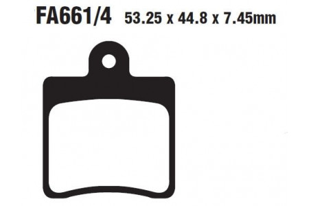 Set of EBC brake pads City and Road use SFA661/4