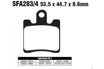Jeu de plaquettes de frein EBC SFA283/4 SFAC283/4,SFA283/4HH Utilisation Ville et Route Jeu de plaquettes de frein EBC SFA283/4 SFAC283/4,SFA283/4HH Utilisation Ville et Route
