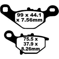 Set of EBC brake pads City and Road use SFA396 SFA396HH