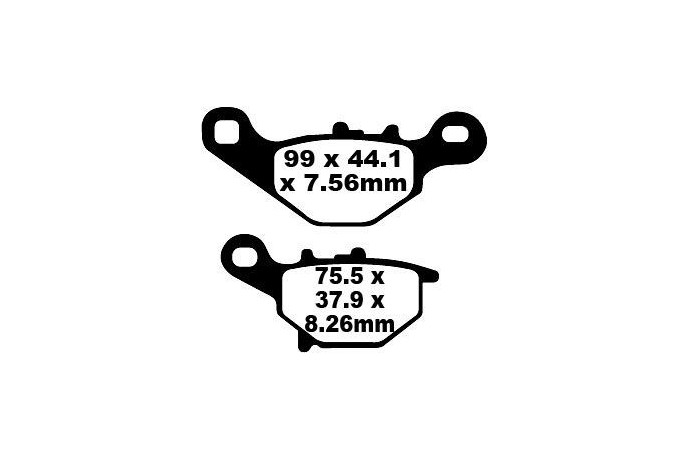 Jeu de plaquettes de frein EBC SFA396 SFA396HH Utilisation Ville et Route Jeu de plaquettes de frein EBC SFA396 SFA396HH Utilisation Ville et Route