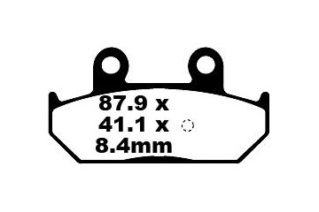 Coppia pastiglie freno EBC SFA412 SFAC412,SFA412HH Uso città e strada Coppia pastiglie freno EBC SFA412 SFAC412,SFA412HH Uso città e strada