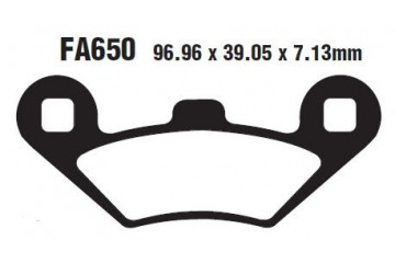 Coppia pastiglie freno EBC SFA650 SFAC650,SFA650HH Uso città e strada