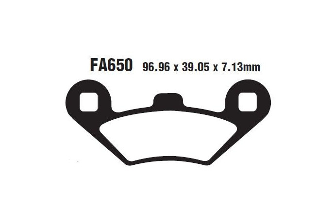 Coppia pastiglie freno EBC SFA650 SFAC650,SFA650HH Uso città e strada Coppia pastiglie freno EBC SFA650 SFAC650,SFA650HH Uso città e strada
