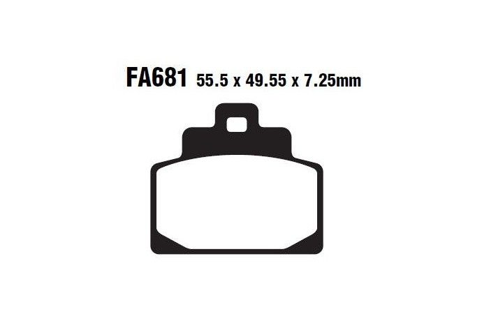 Set of EBC brake pads City and Road use SFA681 SFA681HH,SFAC681 Set of EBC brake pads City and Road use SFA681 SFA681HH,SFAC681