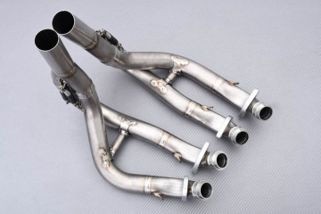 Complete Akrapovic exhaust line EVOLUTION LINE HEXAGONAL EXHAUST SYSTEM Titanium KAWASAKI ZX6R 636 / ZX6RR 2005 - 2006