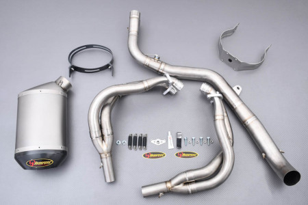Complete Akrapovic exhaust line EVOLUTION LINE HEXAGONAL EXHAUST SYSTEM Titanium KAWASAKI ZX6R 636 / ZX6RR 2005 - 2006