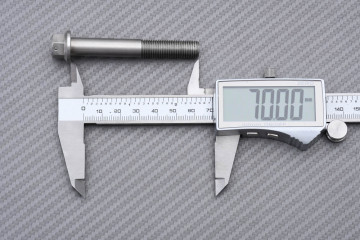 Tornillería para pinzas de freno radiales de titanio / acero inoxidable para SUZUKI M10 X P1.25 X 70 MM Tornillería para pinzas de freno radiales de titanio / acero inoxidable para SUZUKI M10 X P1.25 X 70 MM