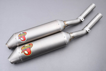 Silenciador / media línea Akrapovic Slip-On Titanio HONDA CRF 450 R 2004