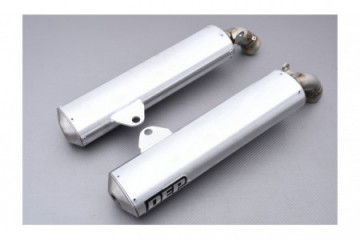 Double silencieux / Slip On DEP KTM DUKE II 640 1998 - 2007 REF : DUKEII640