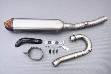Línea de escape completa Akrapovic Off-Road EVO Titanio para KAWASAKI KXF 450 / KLX 450 R 2006 - 2015