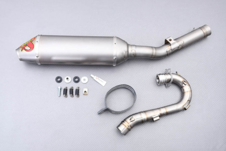 Línea de escape completa Akrapovic Off-Road EVO Titanio para KAWASAKI KXF 250 2004 - 2008