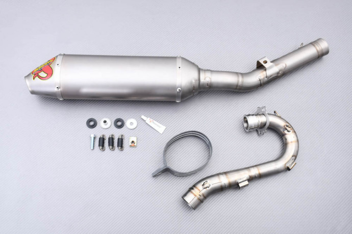 Línea de escape completa Akrapovic Off-Road EVO Titanio para SUZUKI RMZ 250 2004 - 2006
