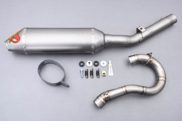 Línea de escape completa Akrapovic Off-Road EVO Titanio para SUZUKI RMZ 250 2004 - 2006