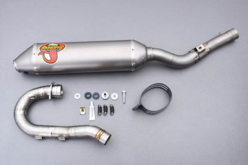 Ligne complète d'échappement Off-Road Akrapovic EVO en Titane pour SUZUKI RMZ 450 2005 - 2007