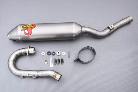 Ligne complète d'échappement Off-Road Akrapovic EVO en Titane pour SUZUKI RMZ 450 2005 - 2007