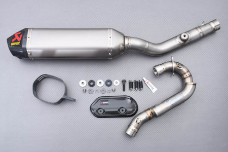 Línea de escape completa Akrapovic Off-Road EVO Titanio para SUZUKI RMZ 250 2007 - 2009