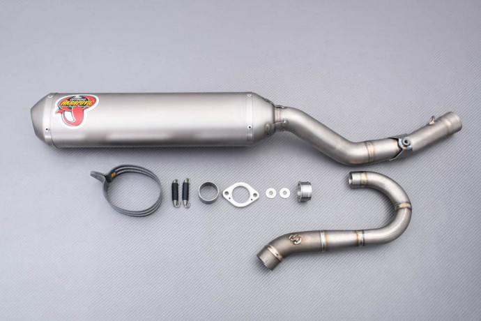 Ligne complète d'échappement Off-Road Akrapovic EVO en Titane pour YAMAHA YZF / WRF 250 2001 - 2003