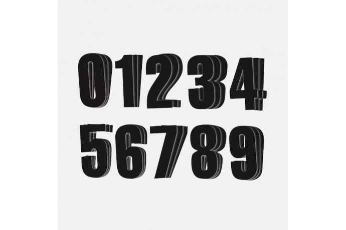 Sticker / Aufkleber Nummern MOTION ED2 3er Pack Sticker / Aufkleber Nummern MOTION ED2 3er Pack