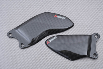 Ein Paar Fersenschützer aus Carbon Akrapovic SUZUKI GSXR 1000 2009 - 2016