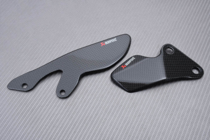 Ein Paar Fersenschützer aus Carbon Akrapovic YAMAHA YZF R1 2009 - 2014