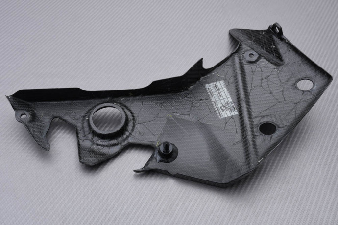 Cubre bastidor izquierdo en carbono Akrapovic KAWASAKI Z750 / Z750R 2007 - 2013
