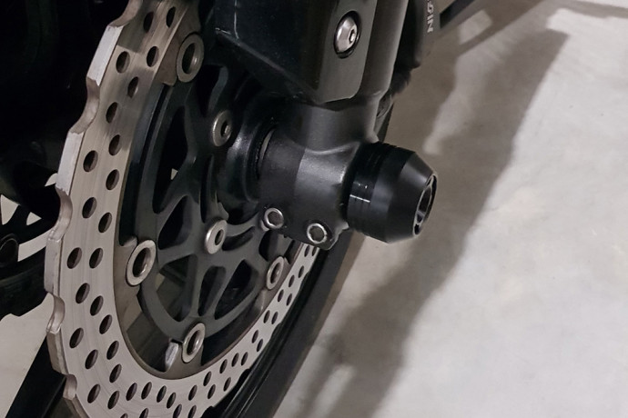 Kit topes de protección anticaída horquilla + basculante Kawasaki ZX6R & 636 2009 - 2021 Kit topes de protección anticaída horquilla + basculante Kawasaki ZX6R & 636 2009 - 2021