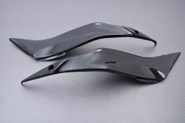 Par de tapas de depósito en carbono Akrapovic KAWASAKI ZX6R 2009 - 2012