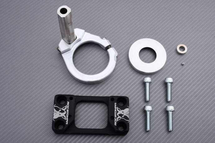 Fixations amortisseur de direction Rotatif ROC STOMPA KTM SX / SXF 250 / 300 / 400 / 450 / 525 2000 - 2012 REF : RS-SDA-MF01
