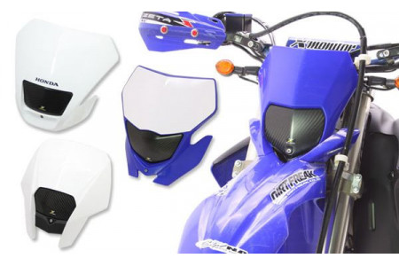 Obturador de faro en carbono Z-CARBON HUSQVARNA TE / SMR / WR 125 / 250 / 400 / 450 / 510 2006 - 2010 REF : ZC45-1351