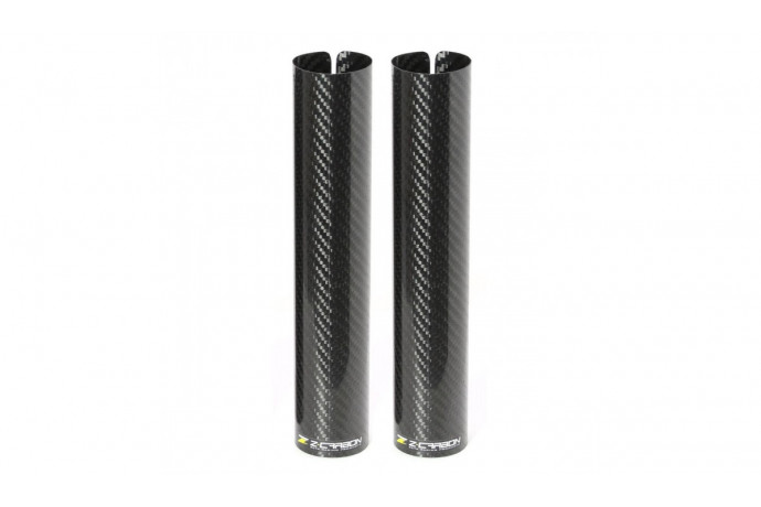 Protections fourche inferieur en carbone Z-CARBON HONDA CR 85 R / CRF 150 R / YAMAHA YZ 85 / RM 85 2002 - 2017 REF : ZC35-4318