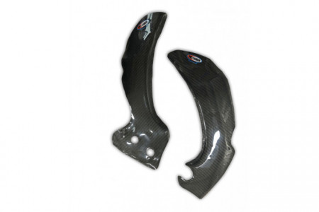 Par de protectores del bastidor en carbono PRO-CARBON KAWASAKI KXF 250 2009 - 2012 REF : KA-FP-07
