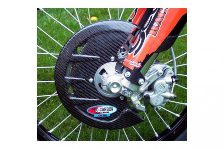 Protection disque avant en carbone PRO-CARBON KAWASAKI KXF 250 / 450 2005 - 2020 REF : KA-DG-03