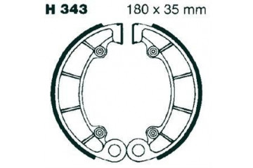 Kit de zapatas / Tambor de freno trasero EBC H343 HONDA FOURTRAX 350 / 500 / SHADOW 400 / 750 / 1100