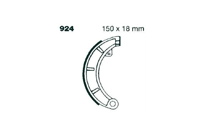 Kit de mâchoires / Tambours de frein arrière EBC 924 GILERA GSA / VALE 50