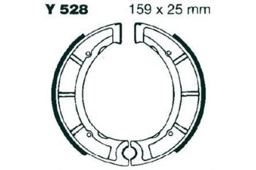 Kit de zapatas / Tambor de freno delantero y trasero EBC Y528 YAMAHA YFB / YFM 250 / 350 1975 - 2004
