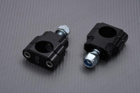 Coppia di attacchi manubrio Alluminio Nero 28mm RENTHAL Universale REF : CL007